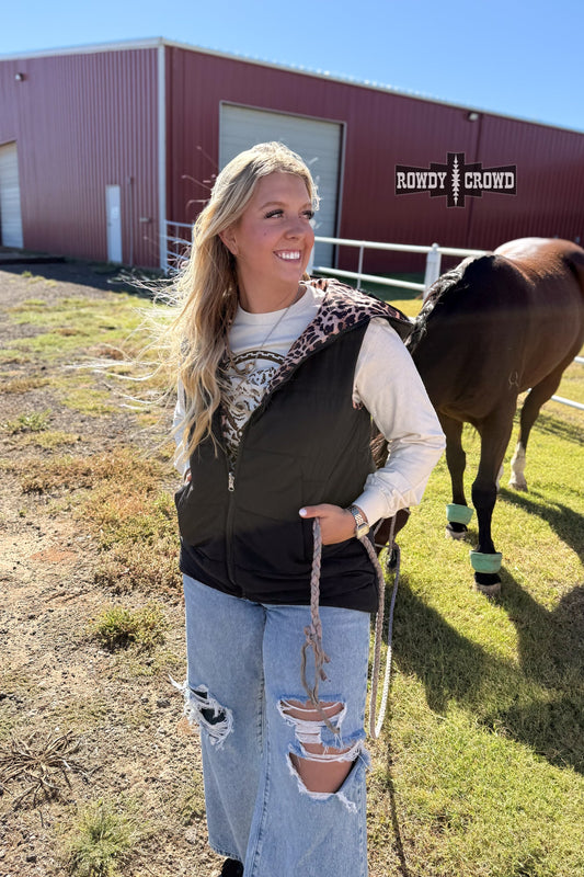Leopard Reversible Vest