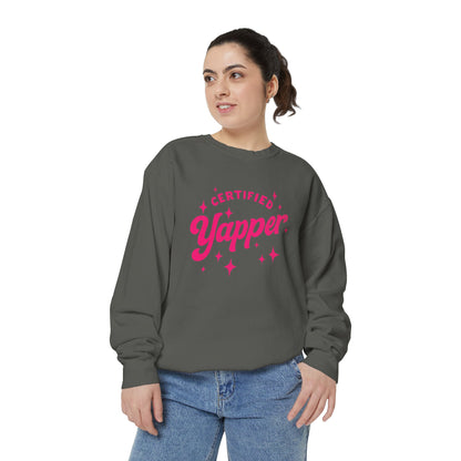 Certified Yapper Sweatshirt -(pink)