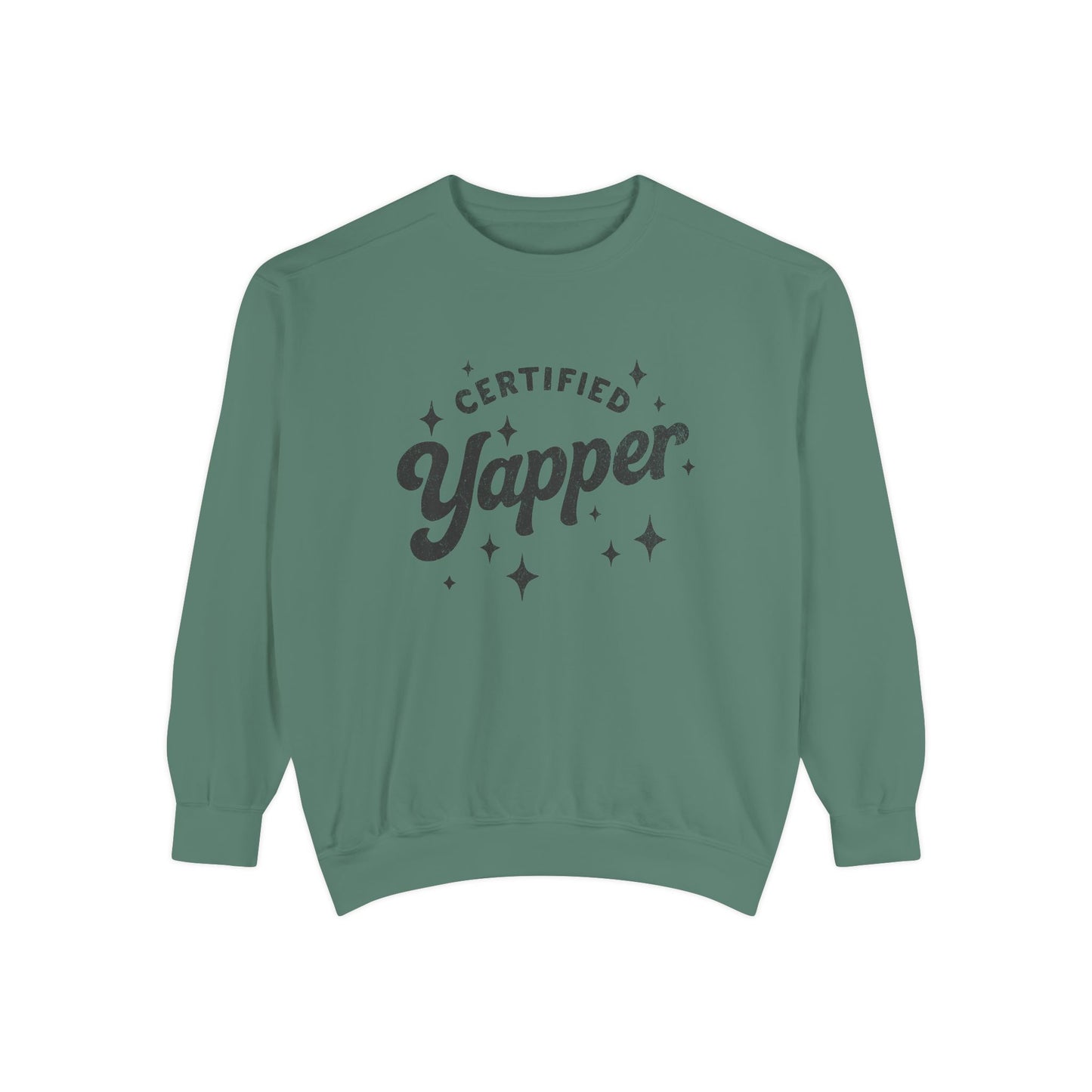 Certified Yapper Sweatshirt-(black)