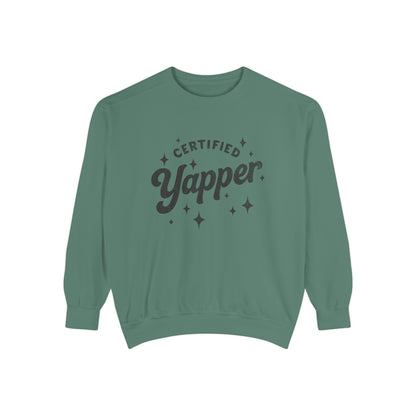 Certified Yapper Sweatshirt-(black)