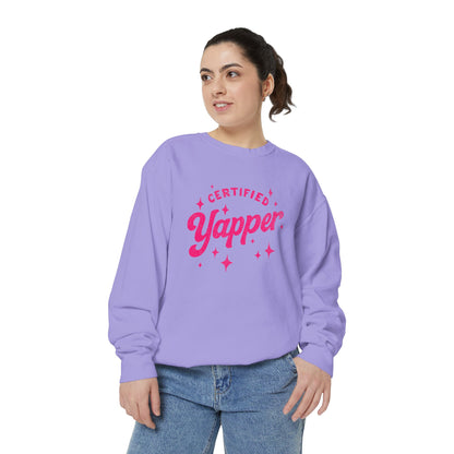 Certified Yapper Sweatshirt -(pink)