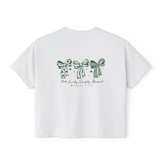 'Simply Blessed Bow'- Boxy Tee