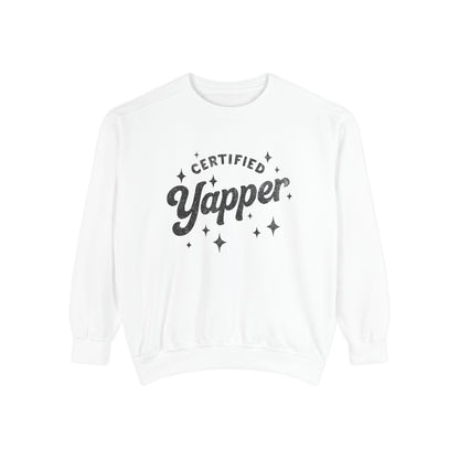 Certified Yapper Sweatshirt-(black)
