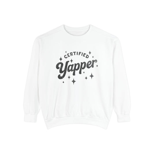 Certified Yapper Sweatshirt-(black)