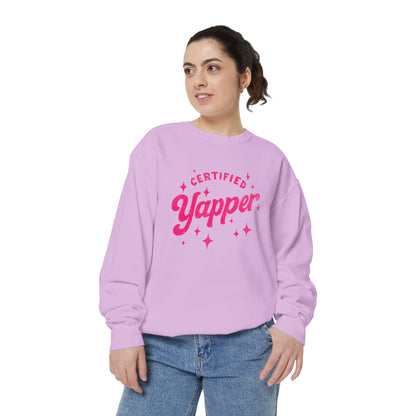 Certified Yapper Sweatshirt -(pink)