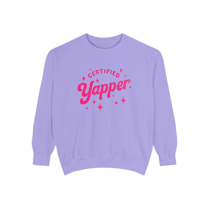 Certified Yapper Sweatshirt -(pink)