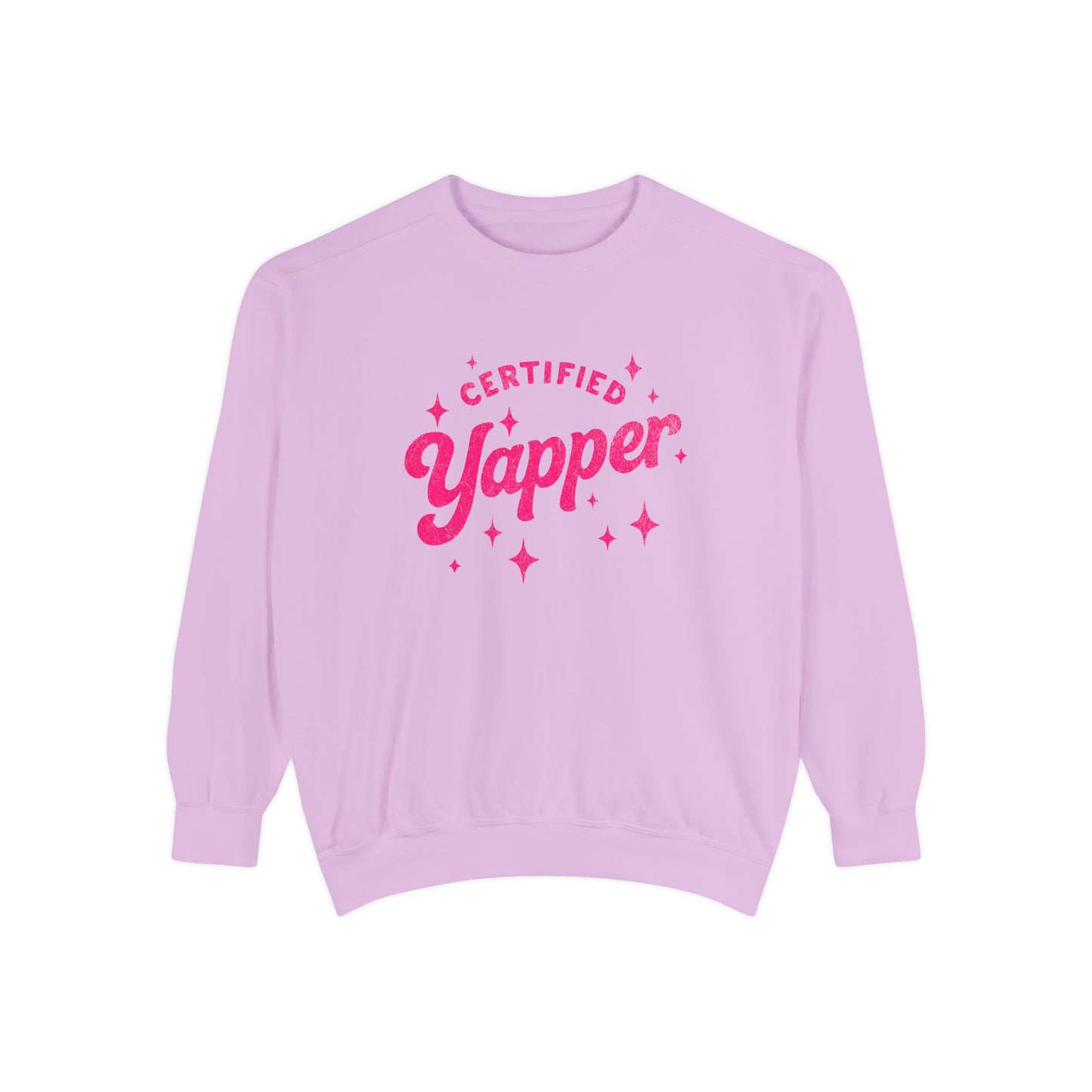 Certified Yapper Sweatshirt -(pink)