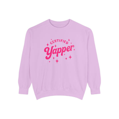 Certified Yapper Sweatshirt -(pink)