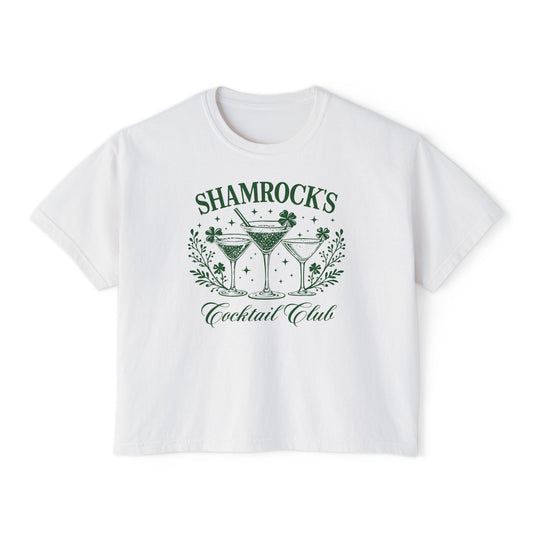 Shamrock's Cocktail Club' -Boxy Tee
