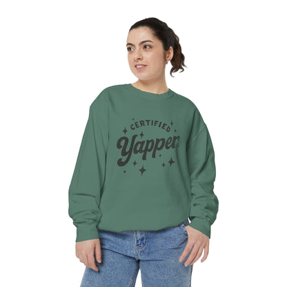 Certified Yapper Sweatshirt-(black)