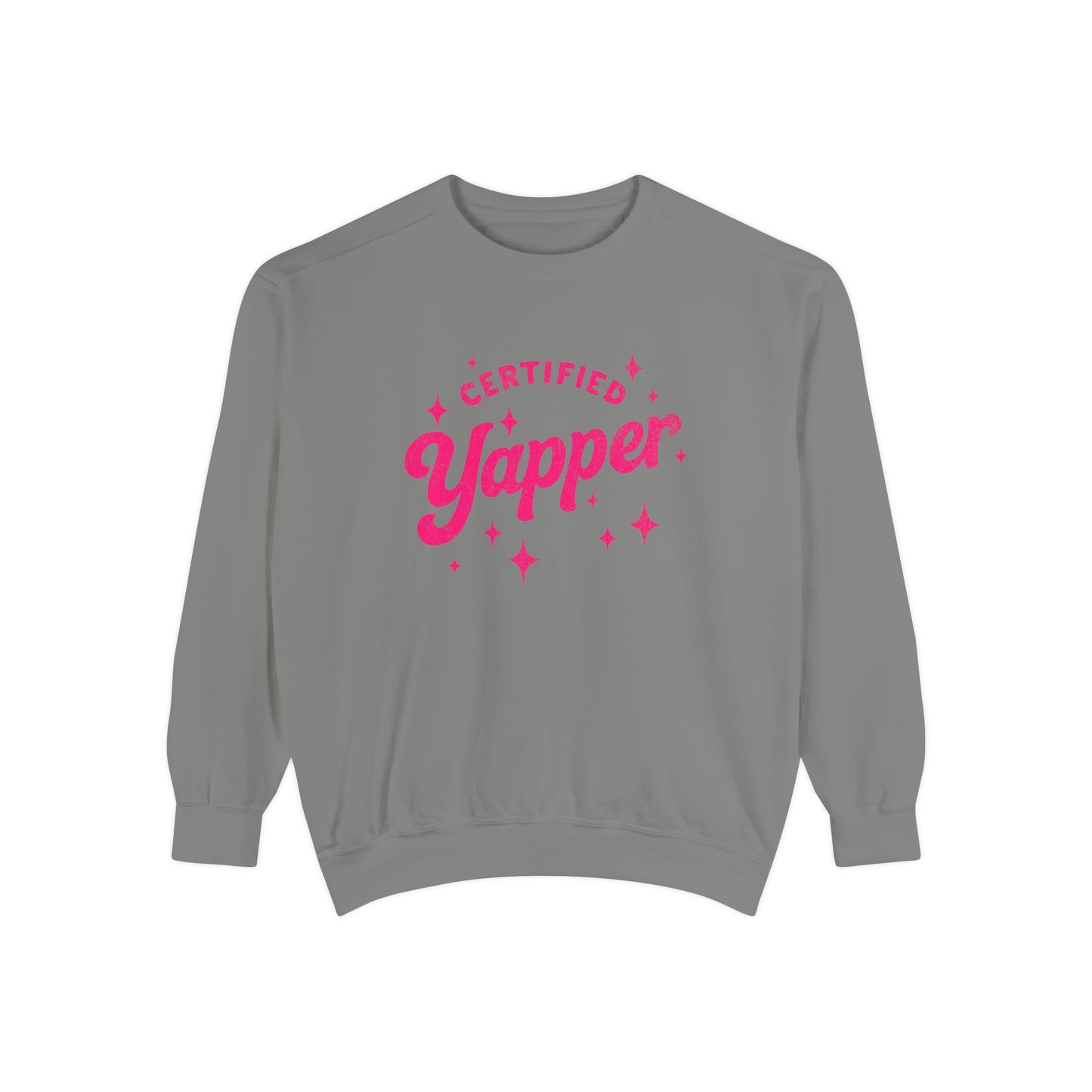 Certified Yapper Sweatshirt -(pink)