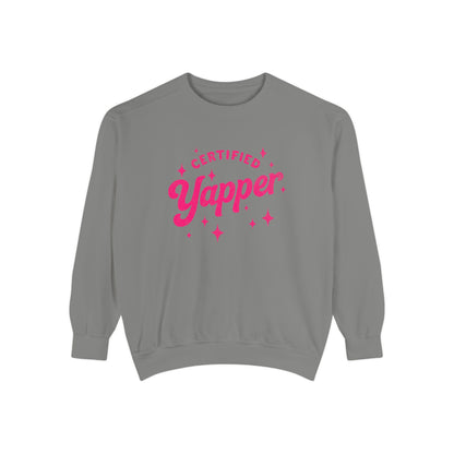 Certified Yapper Sweatshirt -(pink)