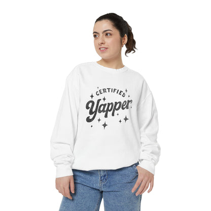 Certified Yapper Sweatshirt-(black)