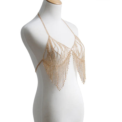 Sparkling Tassel Body Chain for Bikini & Lingerie