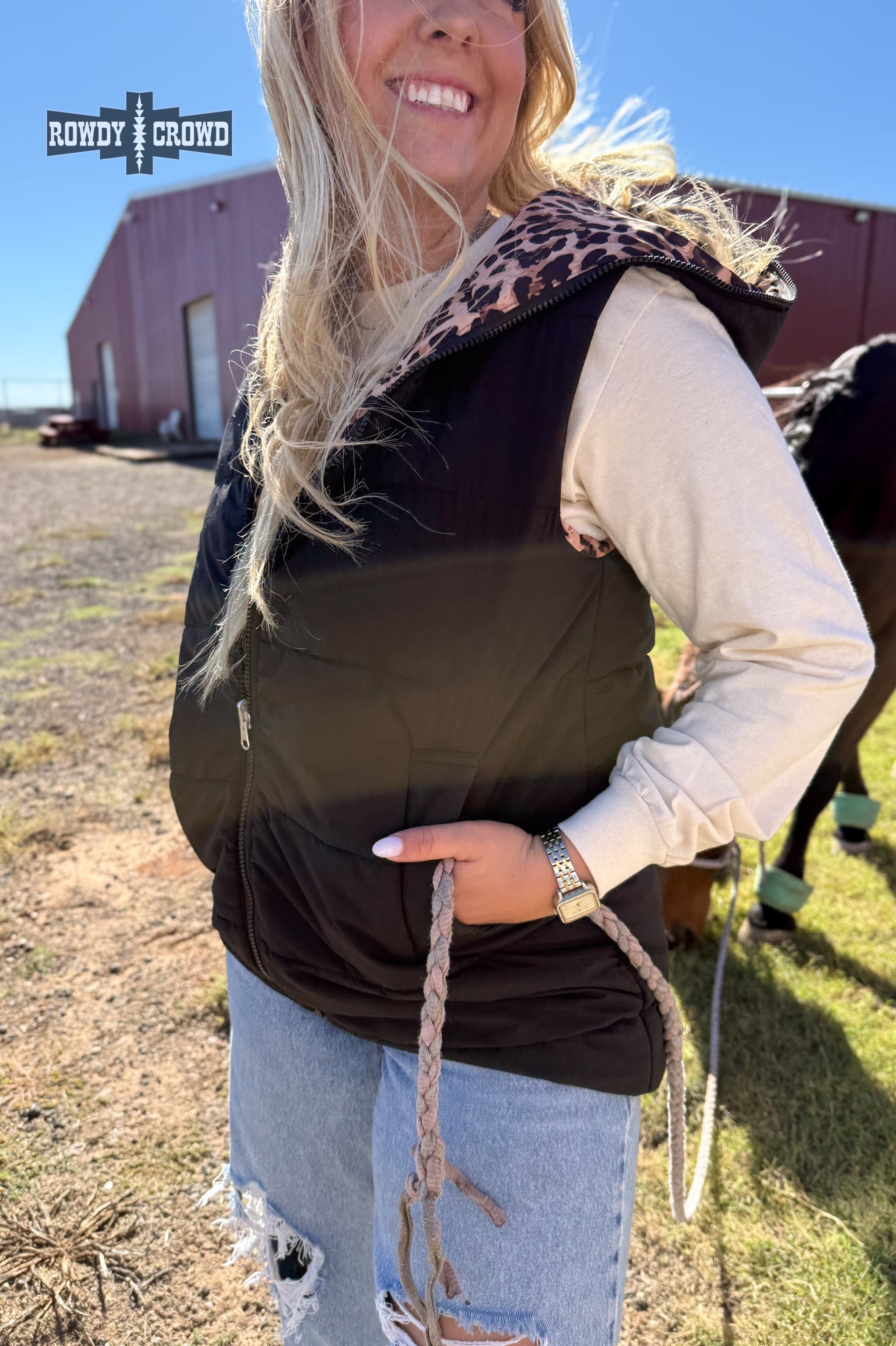 Leopard Reversible Vest