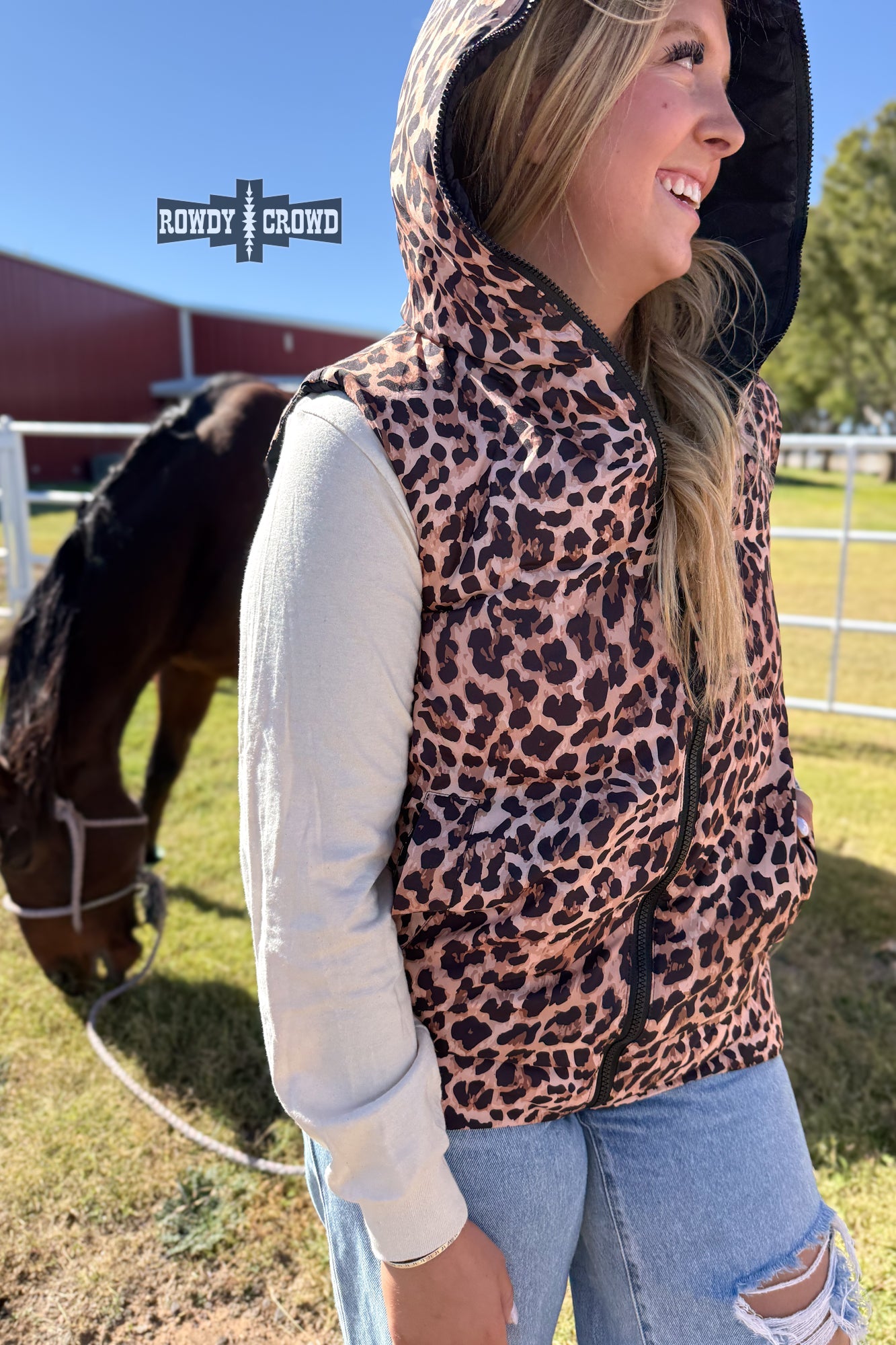 Leopard Reversible Vest