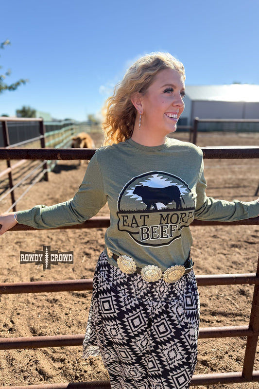 Eat More Beef Long Sleeve Tee