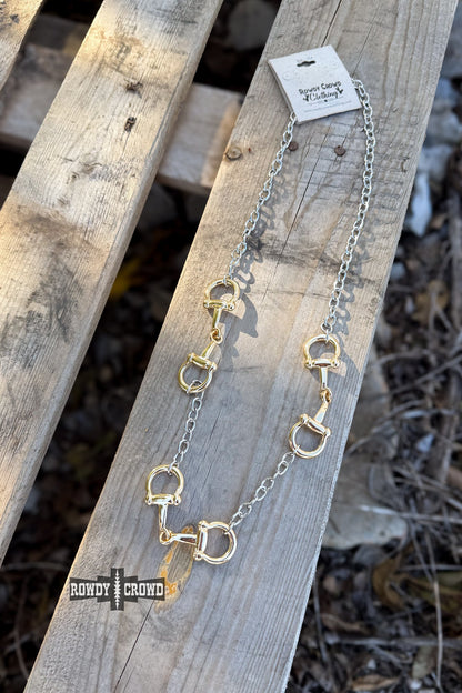 Mixed Metal 3 Bit Necklace