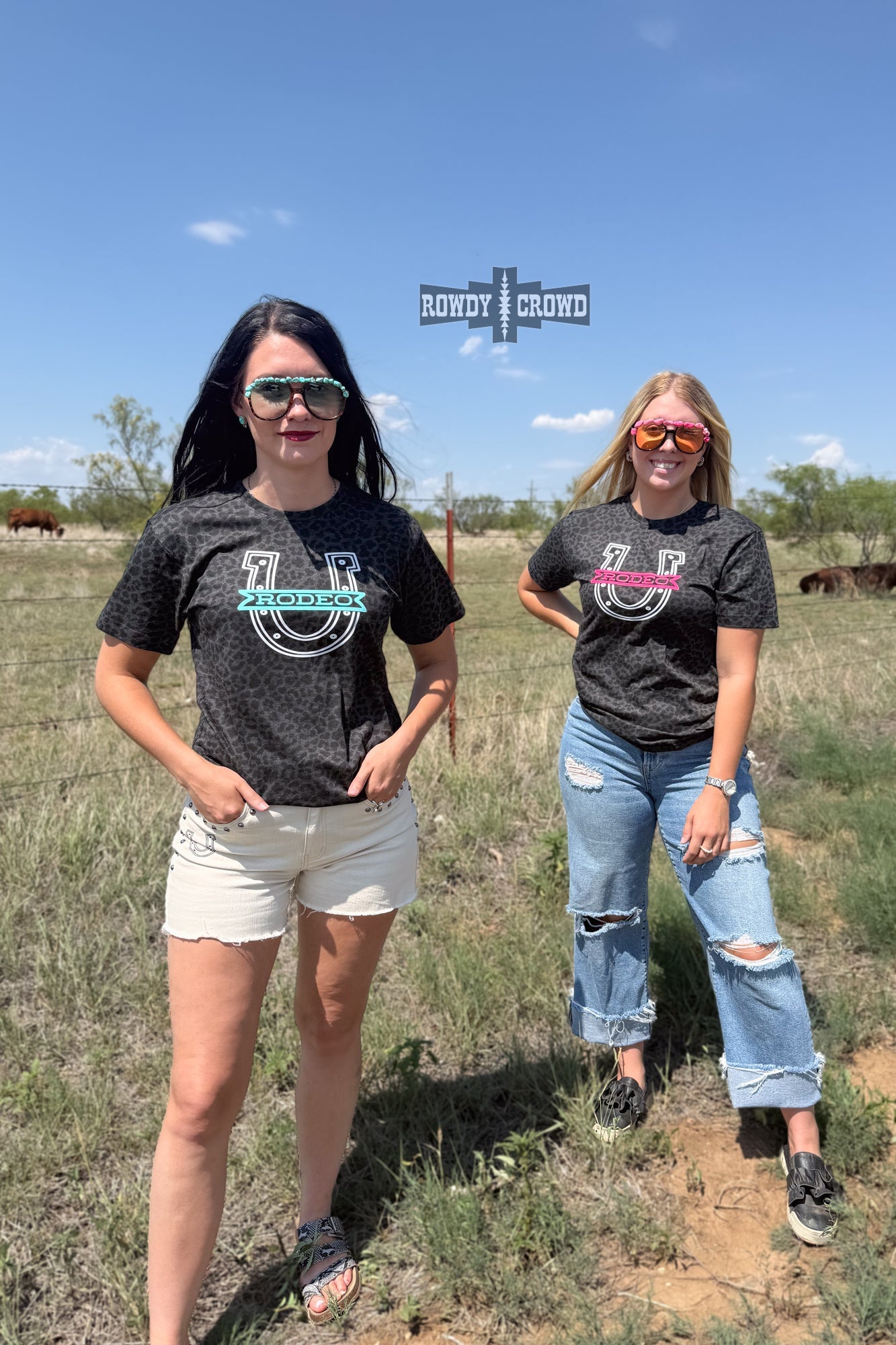 TURQUOISE Lucky Rodeo Tee