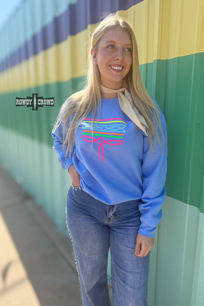 Neon Boot Stitch Sweatshirt