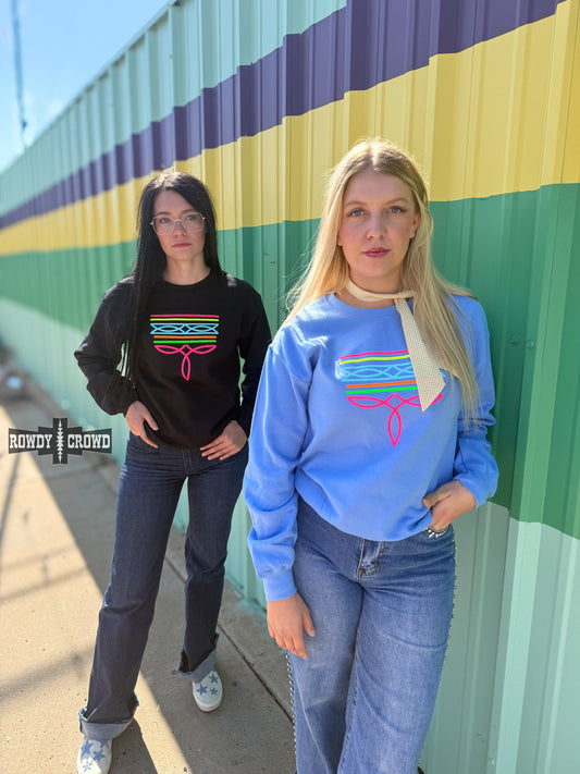 Neon Boot Stitch Sweatshirt