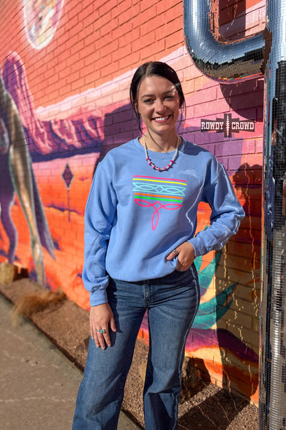 Neon Boot Stitch Sweatshirt