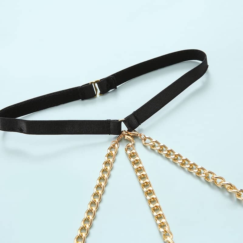 Lace Polka Dot Ruffle Bustier Bra Set Neck Ring