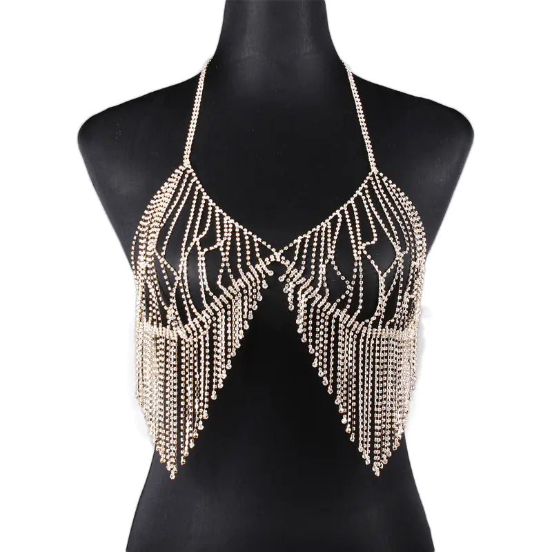 Sparkling Tassel Body Chain for Bikini & Lingerie
