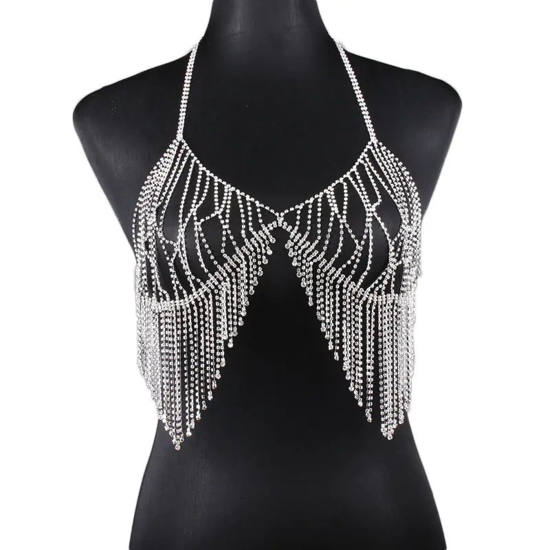 Sparkling Tassel Body Chain for Bikini & Lingerie